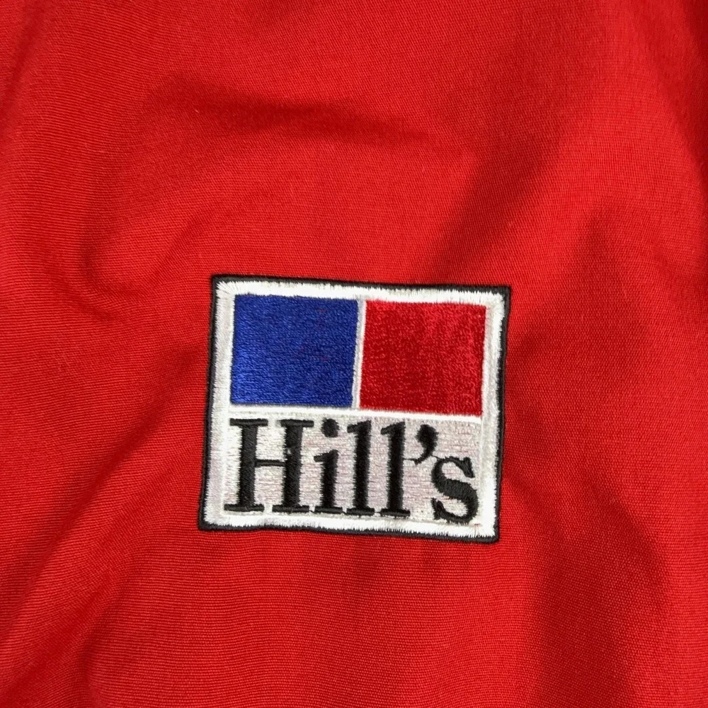 Vintage Dunbrooke Jacket Mens XL Red Nylon Hill's Logo PLA-JAC Varsity USA